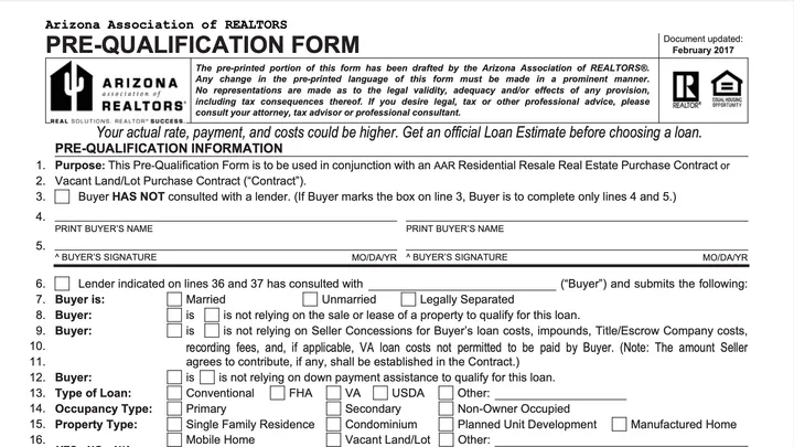 Prequalification Letter